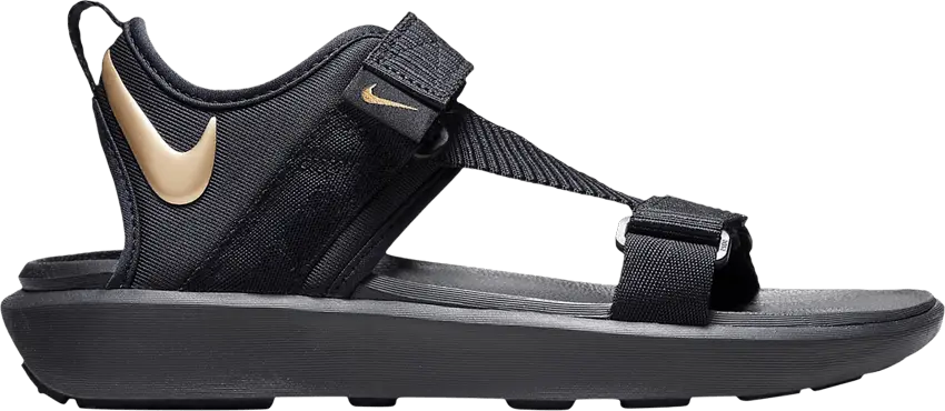  Nike Wmns Vista Sandal &#039;Black Metallic Gold&#039;