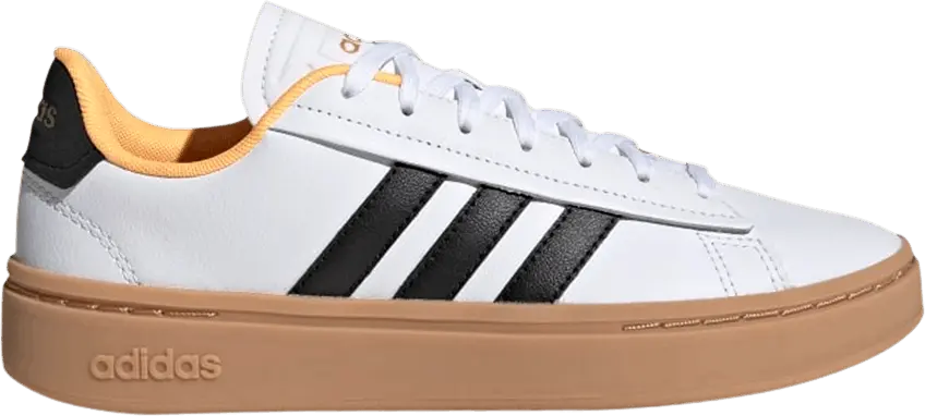  Adidas Wmns Grand Court Alpha &#039;White Flash Orange&#039;