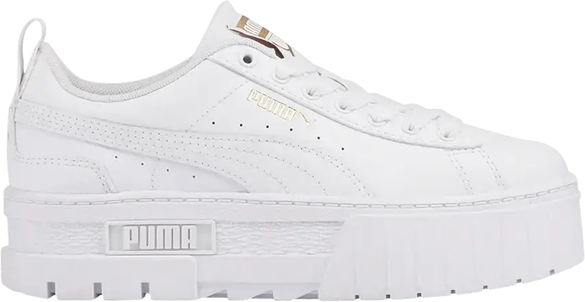  Puma Mayze Leather Jr &#039;White Team Gold&#039;