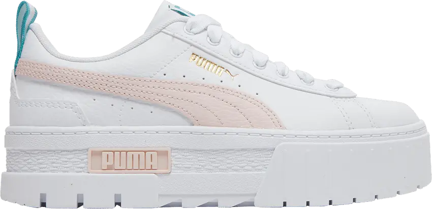  Puma Mayze Leather Jr &#039;White Chalk Pink&#039;