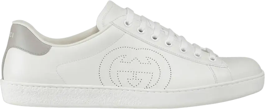  Gucci Ace Perforated Interlocking G White