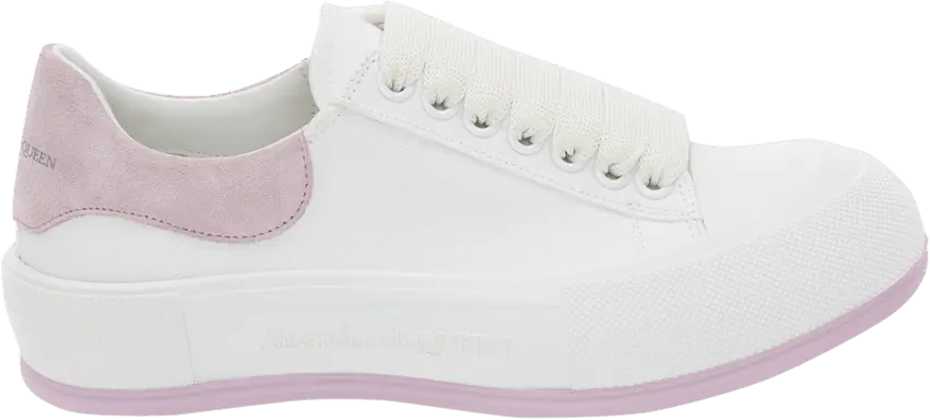  Alexander Mcqueen Alexander McQueen Wmns Deck Lace Plimsoll &#039;White Lilac&#039;