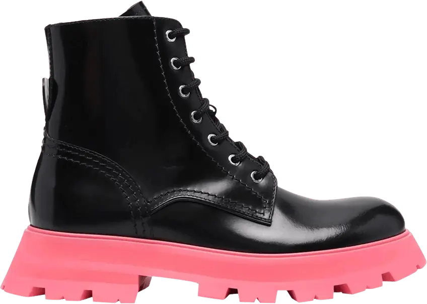  Alexander Mcqueen Alexander McQueen Wmns Tread Slick Boot &#039;Black Pink&#039;
