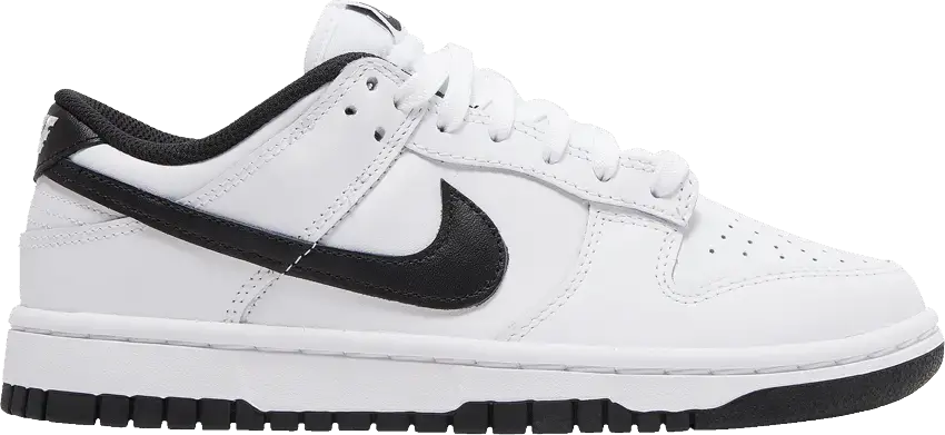  Nike Dunk Low White Black (2022) (Women&#039;s)