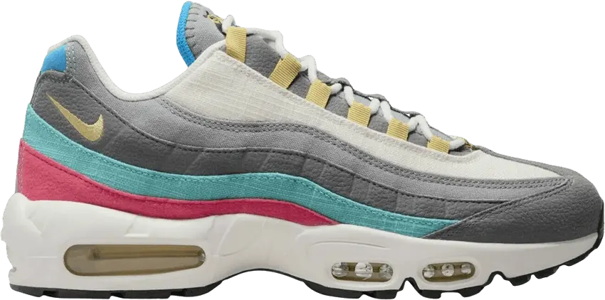  Nike Air Max 95 Air Sprung Grey Aqua Pink