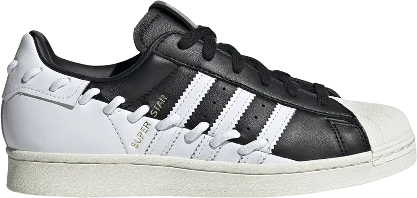  Adidas Wmns Superstar &#039;Stitched - Black White&#039;