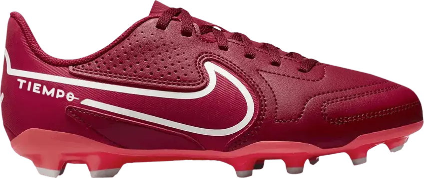  Nike Tiempo Legend 9 Club MG GS &#039;Team Red Mystic Hibiscus&#039;