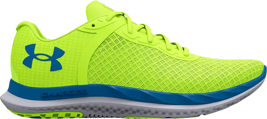  Under Armour Charged Breeze &#039;High-Vis Yellow Cruise Blue&#039;