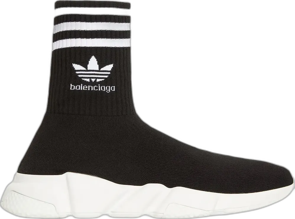  Balenciaga x adidas Speed Trainer Black White (Women&#039;s)