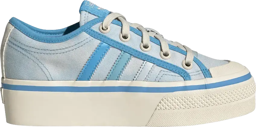  Adidas Nizza Platform J &#039;Acid Wash - Almost Blue&#039;