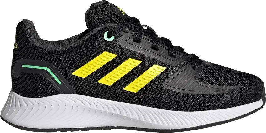  Adidas Runfalcon 2.0 Big Kid &#039;Black Beam Yellow&#039;