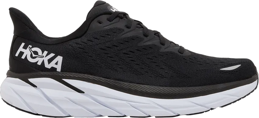  Hoka One One Clifton 8 Black White