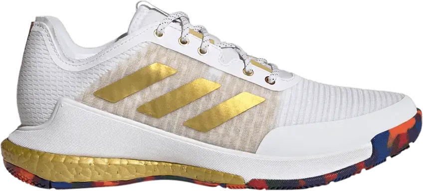  Adidas Wmns Crazyflight &#039;White Gold Metallic&#039;