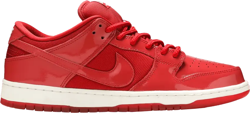  Nike SB Dunk Low Red Patent Leather