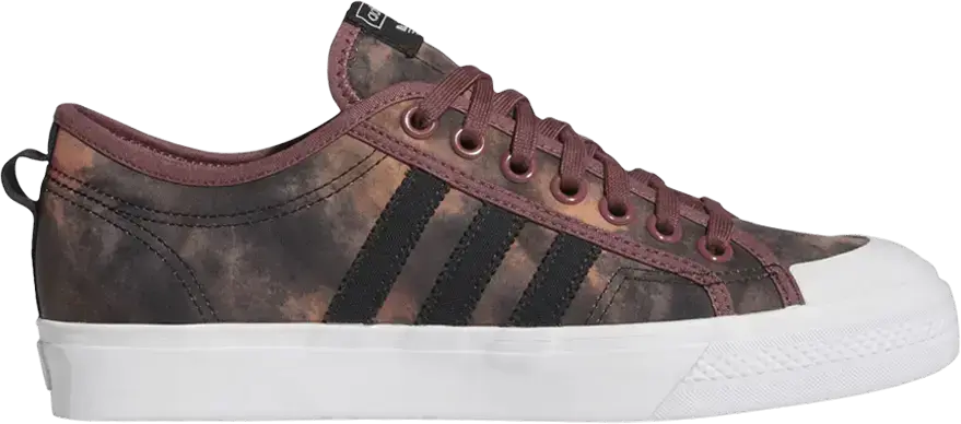  Adidas Nizza &#039;Acid Wash - Burgundy&#039;