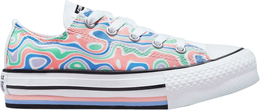  Converse Chuck Taylor All Star Lift Platform Low PS &#039;Color Swirl&#039;