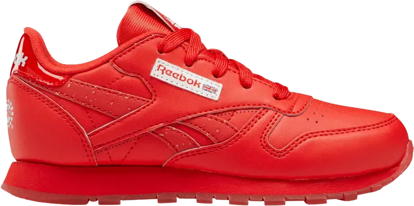  Reebok Popsicle x Classic Leather Little Kid &#039;Instinct Red&#039;