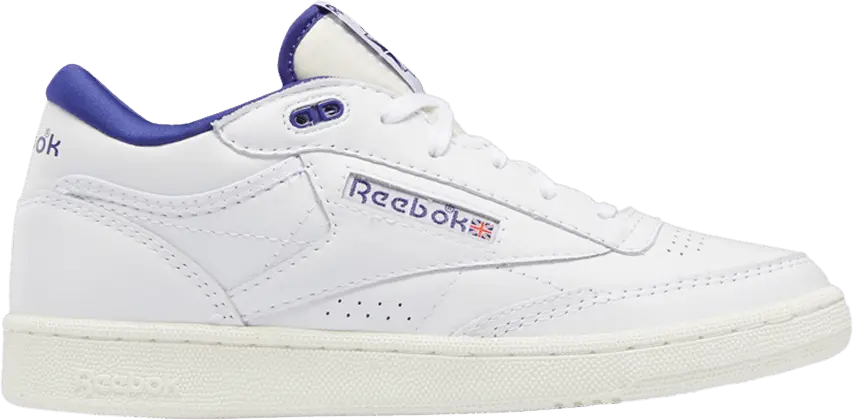  Reebok Club C Mid 2 Vintage &#039;White Bold Purple&#039;