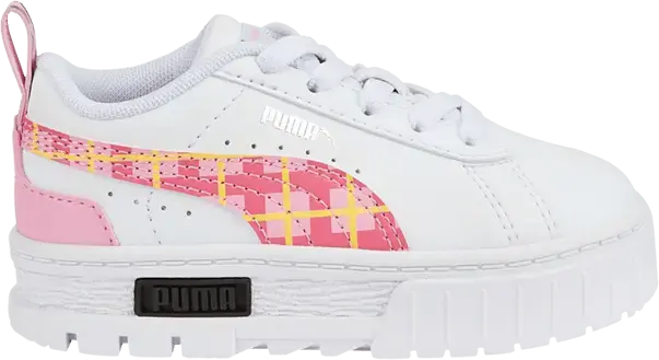  Puma Mayze &#039;90s Prep AC Infant &#039;White Prism Pink&#039;