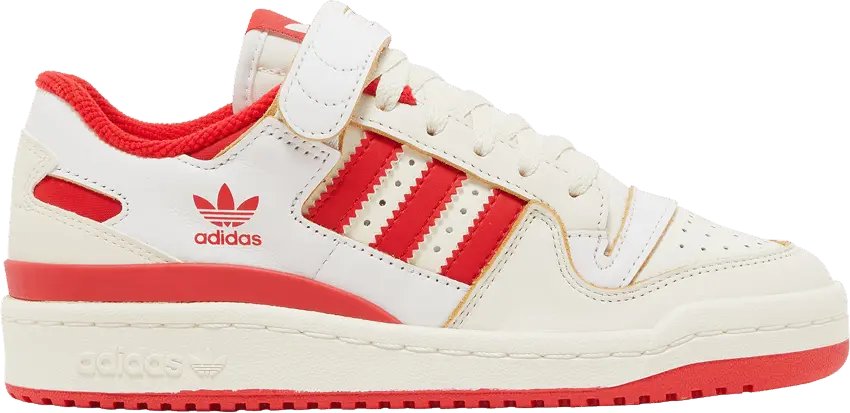  Adidas adidas Forum 84 Low Off White Vivid Red Footwear White (W)