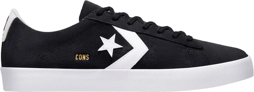  Converse Pro Leather Vulc Pro Suede &#039;Black White&#039;