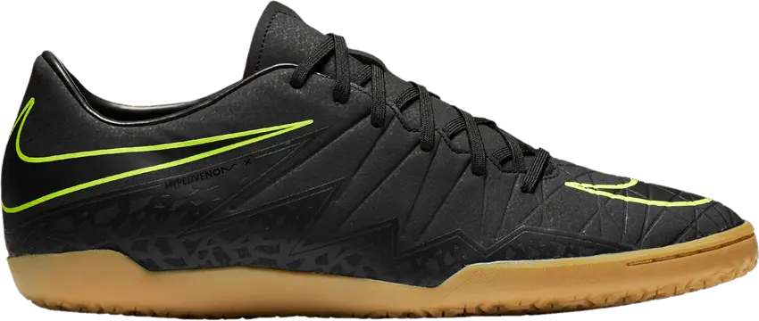  Nike Hypervenom Phelon 2 IC &#039;Black Volt Gum&#039;