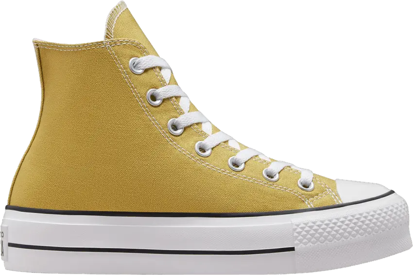  Converse Wmns Chuck Taylor All Star Lift Platform High &#039;Raffia Gold&#039;