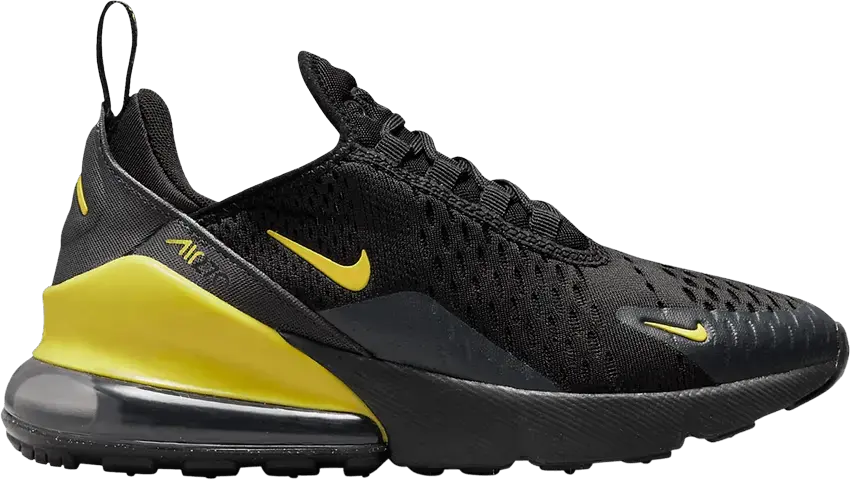  Nike Air Max 270 GS &#039;Black Yellow Strike&#039;