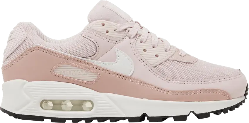  Nike Air Max 90 Barely Rose Pink Oxford Black (Women&#039;s)