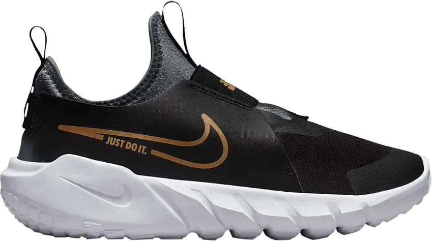  Nike Flex Runner 2 GS &#039;Black Metallic Gold&#039;