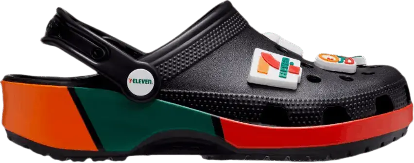  Crocs 7-Eleven x Classic Clog &#039;Black&#039;