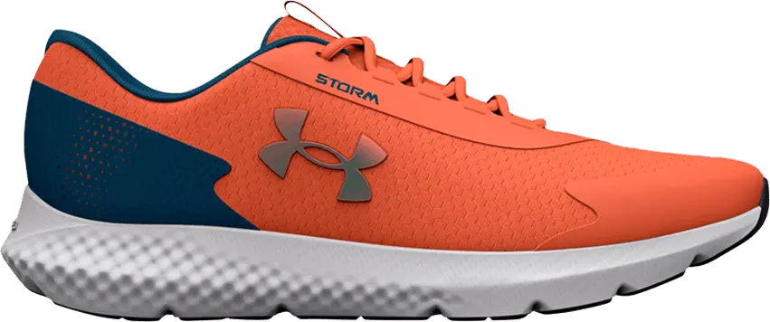  Under Armour Charged Rogue 3 Storm &#039;Panic Orange Petrol Blue&#039;