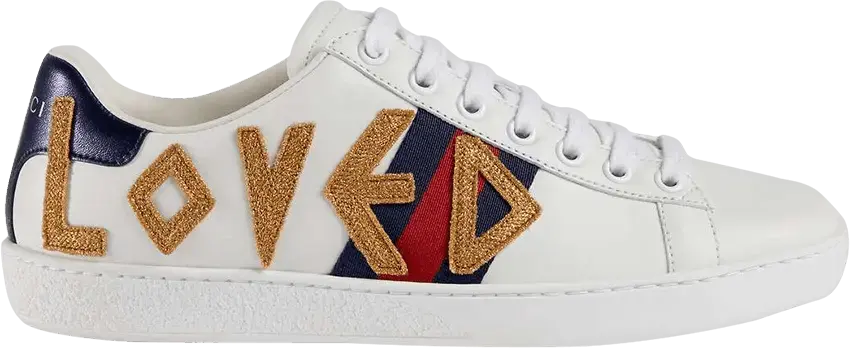  Gucci Ace Embroidered Love (Women&#039;s)