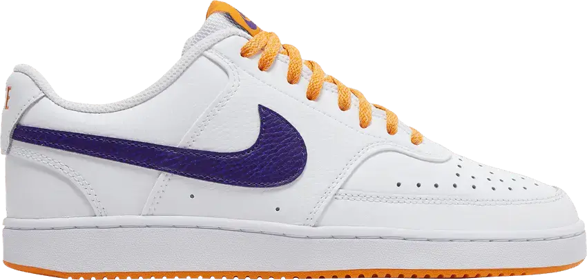  Nike Court Vision Low White Light Curry Electric Purple