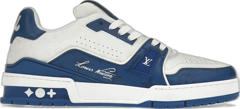  Louis Vuitton Trainer #54 Signature Blue White