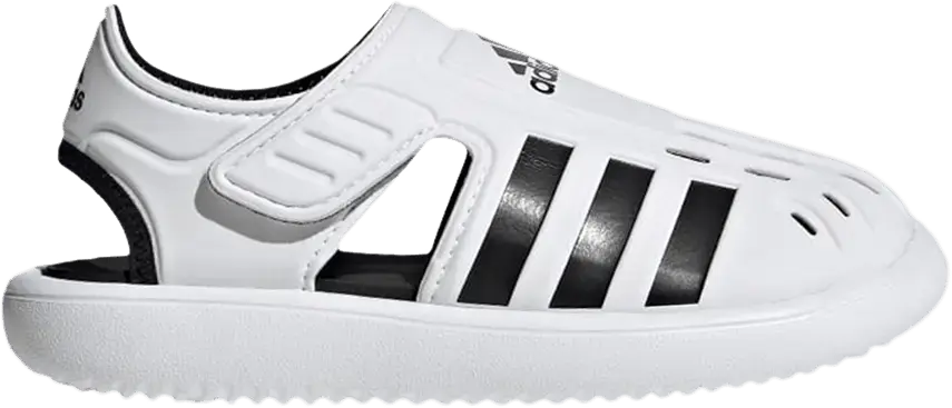  Adidas Summer Closed Toe Water Sandal J &#039;White Black&#039;