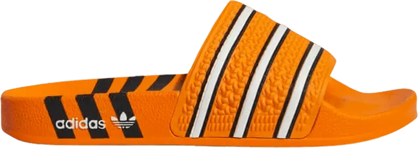  Adidas Wmns Adilette Slide &#039;Three Stripes - Bright Orange&#039;