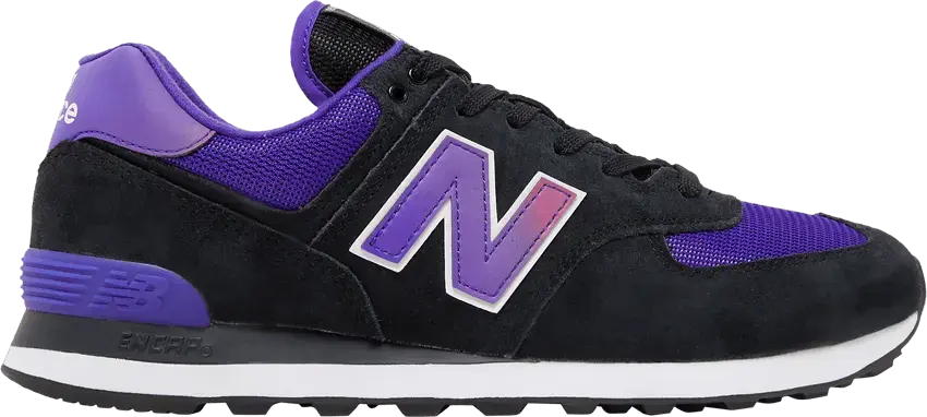  New Balance 574 &#039;Black Deep Violet&#039;