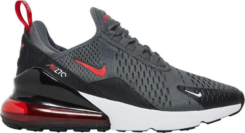  Nike Air Max 270 GS &#039;Iron Grey University Red&#039;