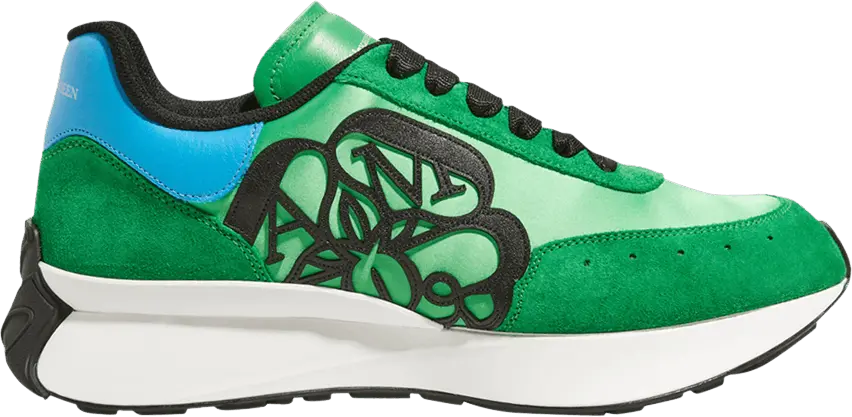  Alexander Mcqueen Alexander McQueen Runner Sneaker &#039;New Lux Satin - Green&#039;