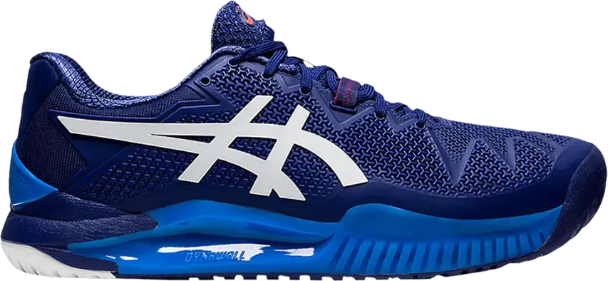  Asics Gel Resolution 8 2E Wide &#039;Dive Blue&#039;