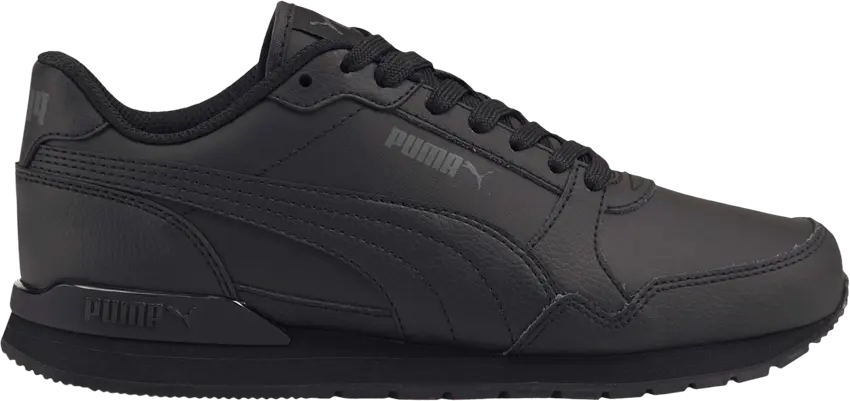  Puma ST Runner v3 Leather Jr &#039;Triple Black&#039;