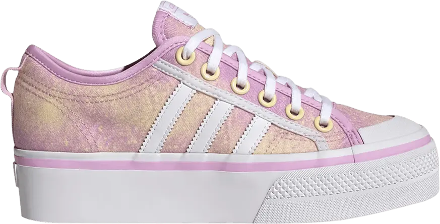  Adidas Wmns Nizza Platform &#039;Bliss Lilac Almost Yellow&#039;