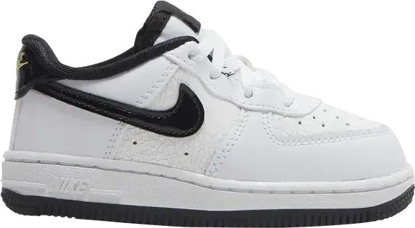  Nike Force 1 LV8 TD &#039;Cracked - White Black&#039;