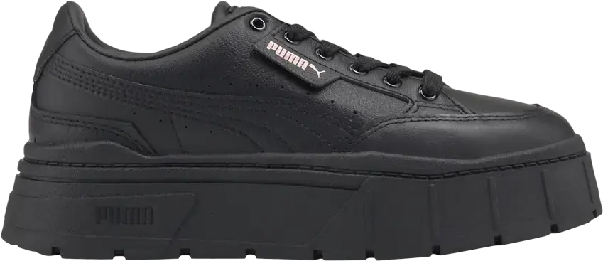  Puma Wmns Mayze Stack Leather &#039;Black&#039;