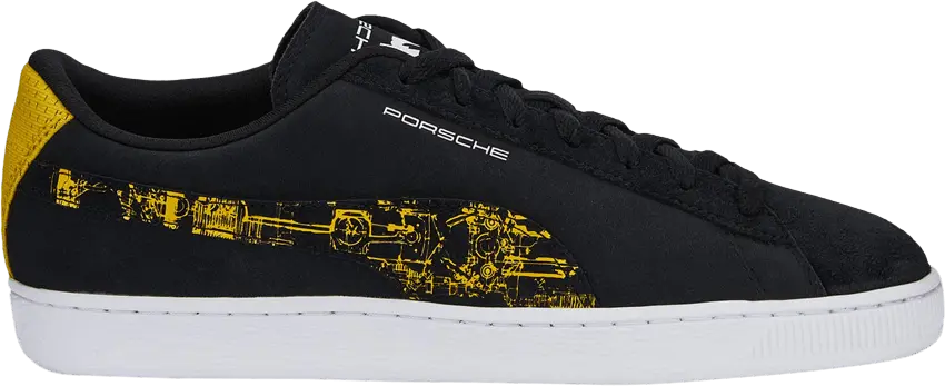  Puma Porsche Legacy x Suede &#039;Black Lemon Chrome&#039;