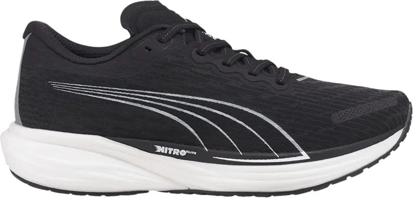  Puma Deviate Nitro 2 Wide &#039;Black White&#039;