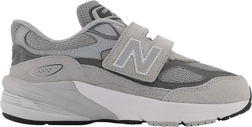  New Balance 990v6 Hook &amp; Loop Little Kid &#039;Castlerock&#039;