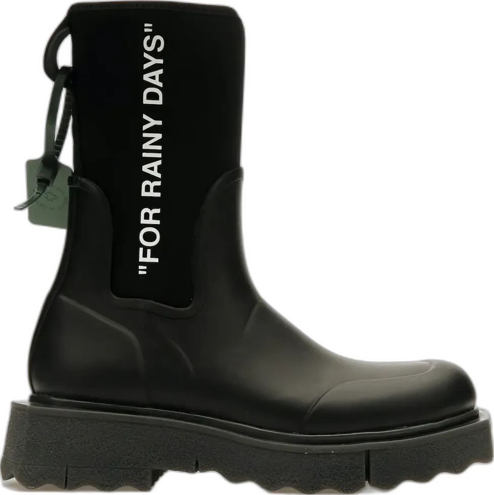 Off-White OFF-WHITE For Rainy Days Rain Boot Black (Women&#039;s)