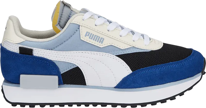  Puma Future Rider Splash Big Kid &#039;Blue Wash White&#039;